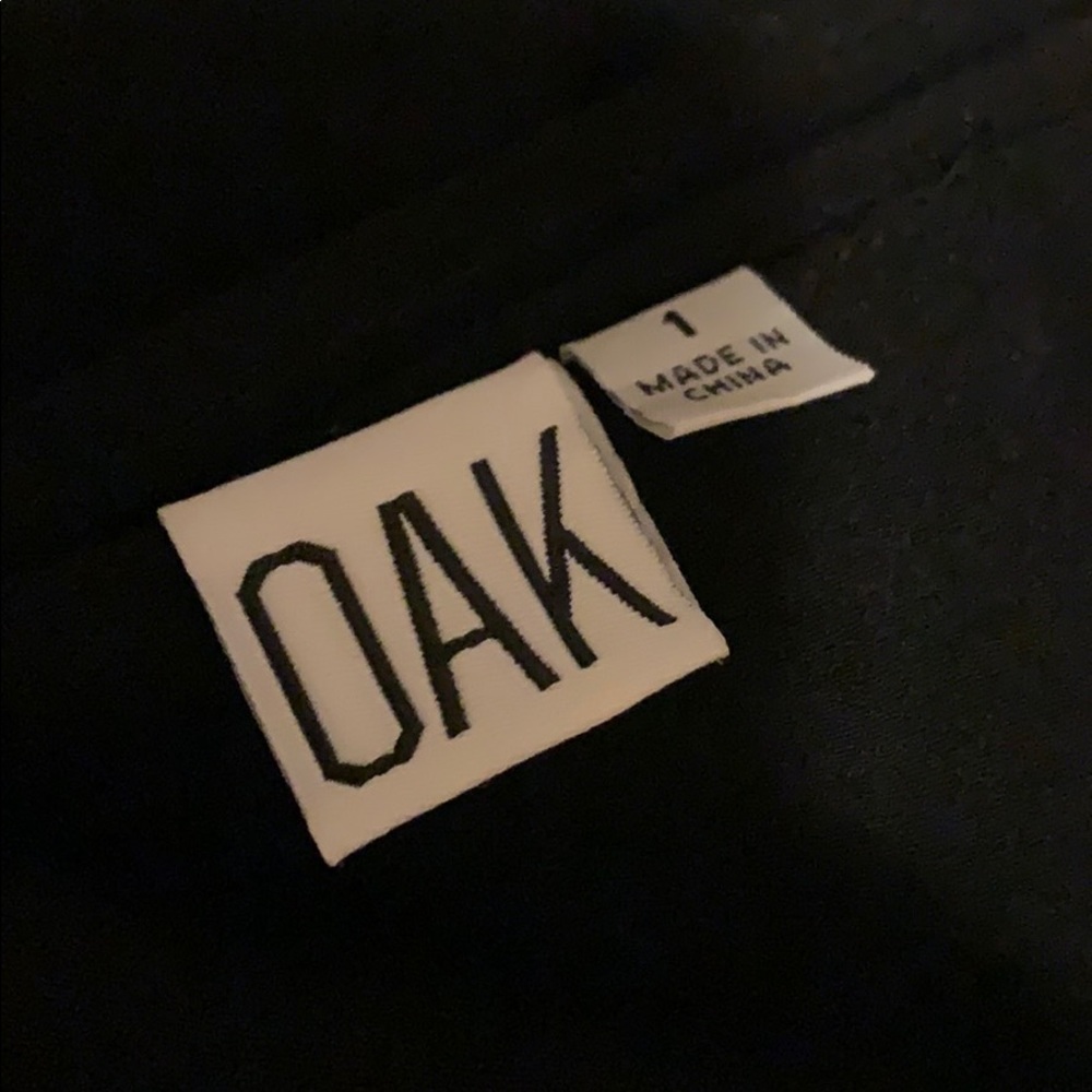 OAK NYC Open Back Layered Poly Crepe Dress Black - Picture 7 of 10